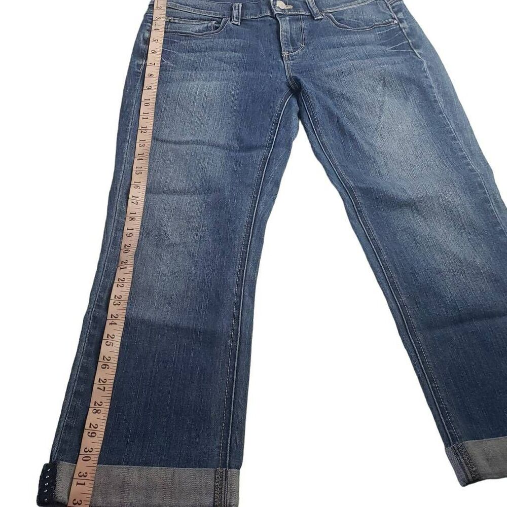 White House Black Market Noir Slim Crop Jeans Size 6 - Picture 6 of 15